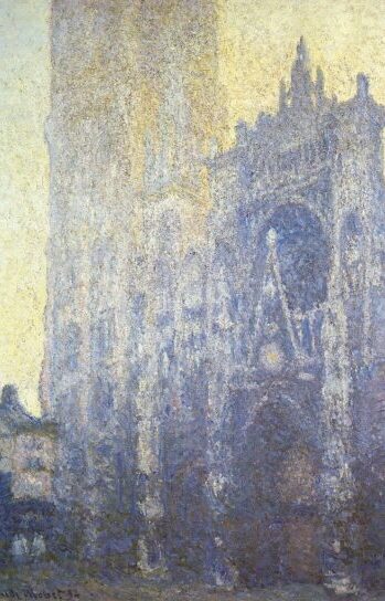 Rouen Cathedral, Facade and Tour d'AlbaneI, Dull Day, 1892-1894, Beyeler Museum Riehen, Switzerland